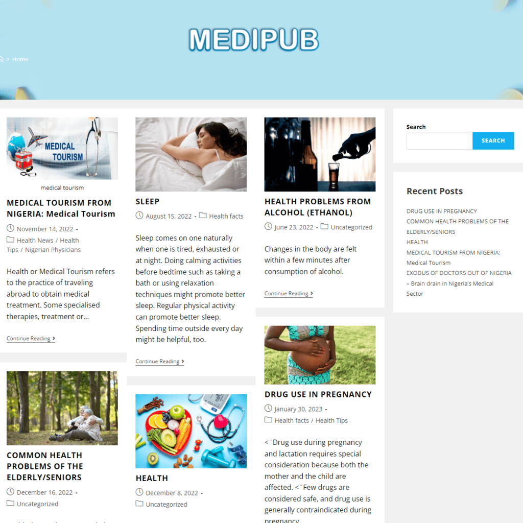 Medipub website-