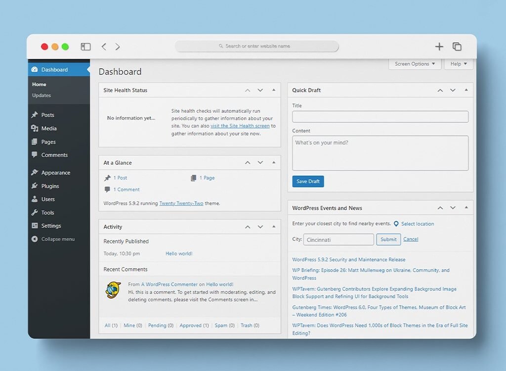 image of a user-friendly wordpress dashboard showing content editing interface